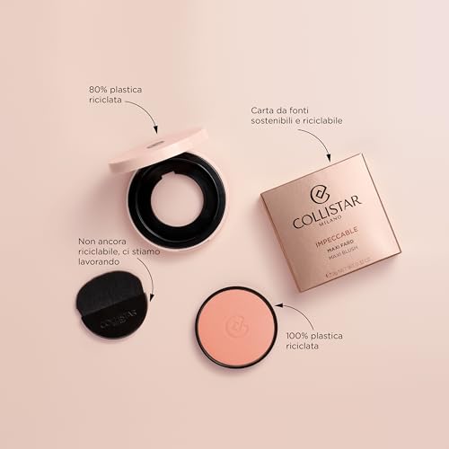 Collistar Impeccable Maxi Fard in Polvere, Lunga Durata, Idratante, Antinquinamento, Anti-Digital Ageing, Refillabile, in 8 Tonalità Intense per un Finish Luminoso, Formato Maxi, n.02 Ambra, 9 g
