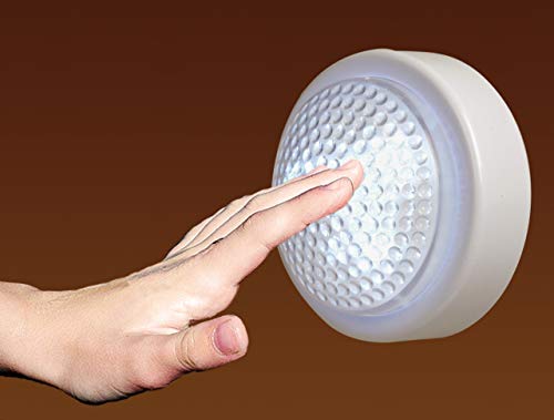 VELAMP IL05LED Push Light Tondo, 3 LED, Bianco