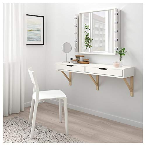 Ikea Mensola con cassetti, Bianco, 119x29 cm