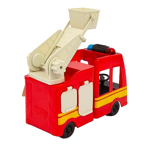 Giochi Preziosi Bing Camion Pompieri Giocattolo, con Luci Lampeggianti e Suoni, Scala Estensibile e Porte Apribili, Giochi Bambini 18 Mesi +, Comprende Personaggio Bing Articolato