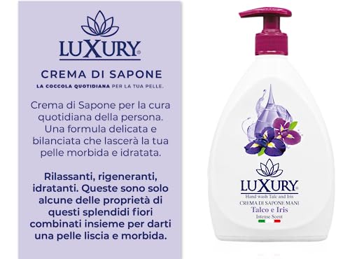 Luxury Sapone Mani Talco e Iris Liquido 12 pezzi x 750 ml