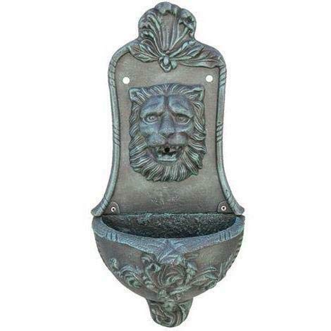 PEBSHOP Fontana A Parete Antracite Getto Continuo cm 33 x H cm 67.