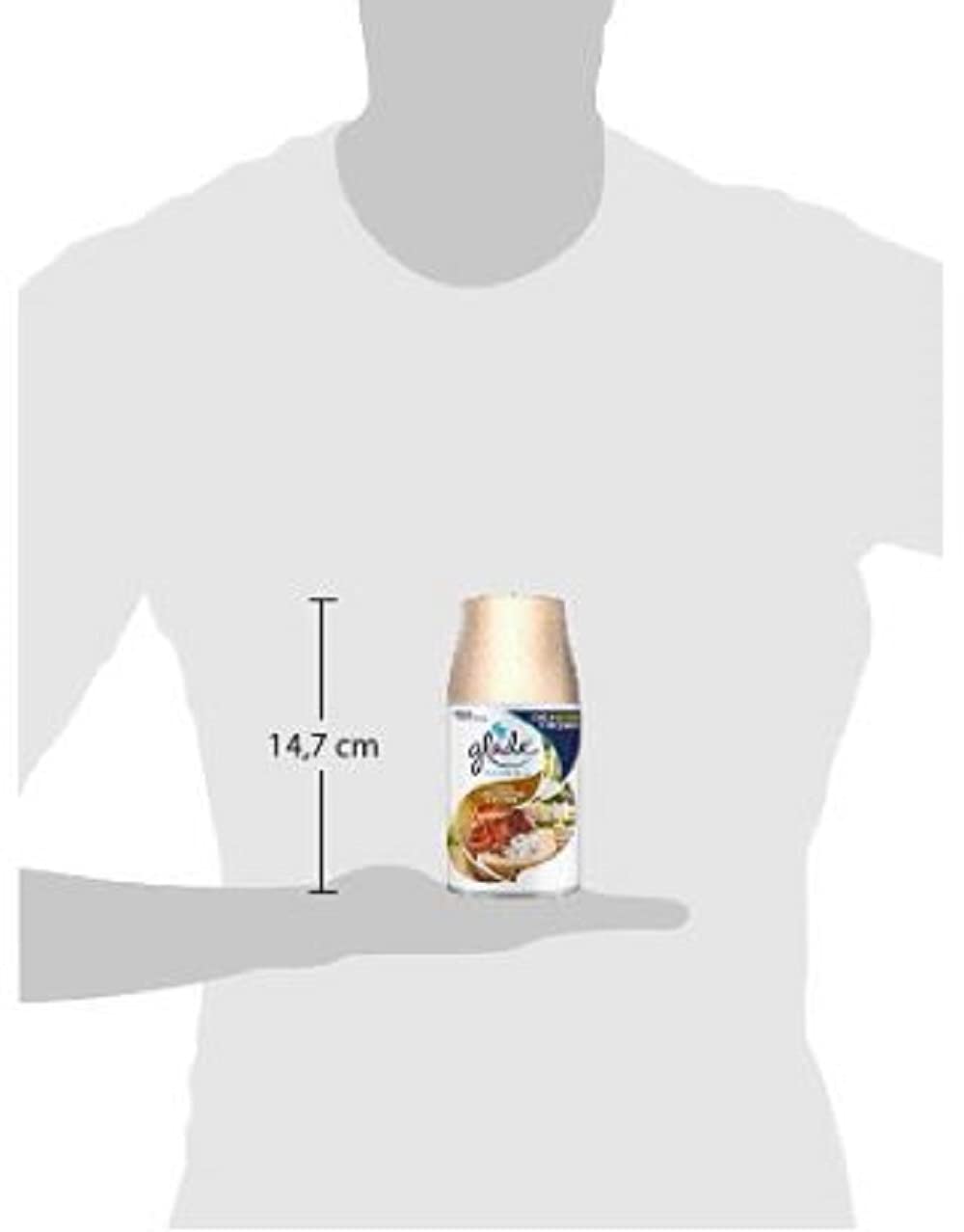 Glade Automatic Spray Ricarica, Profumatore per Ambienti, Fragranza Sensual Sandalwood & Jasmine, Formato Scorta da 4 Ricariche da 269 ml