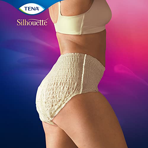 Tena Silhouette, Creme, Vita Alta, Taglia M, Assorbenza Plus, 9 Mutandine