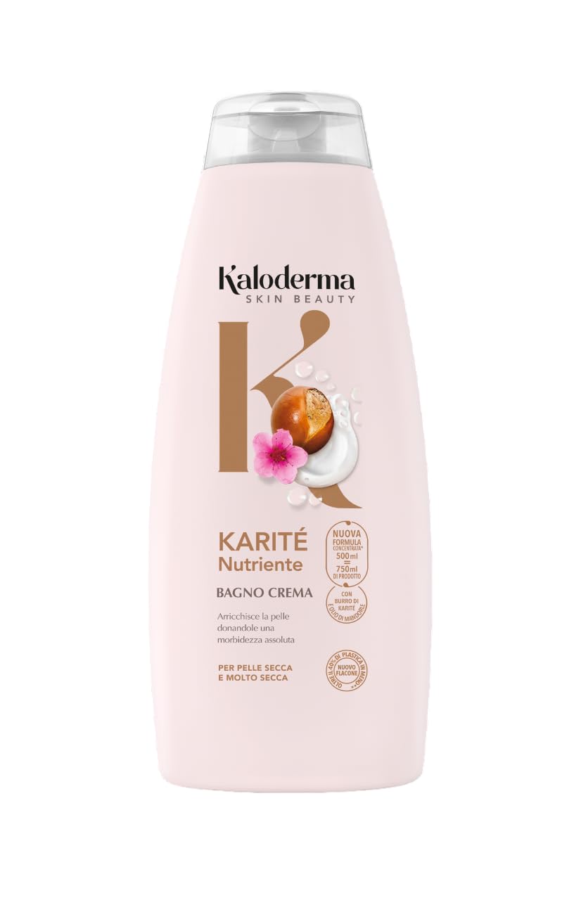 Kaloderma Nutriente Karité Bagno Crema per Pelle Secca e Molto Secca 500 ml