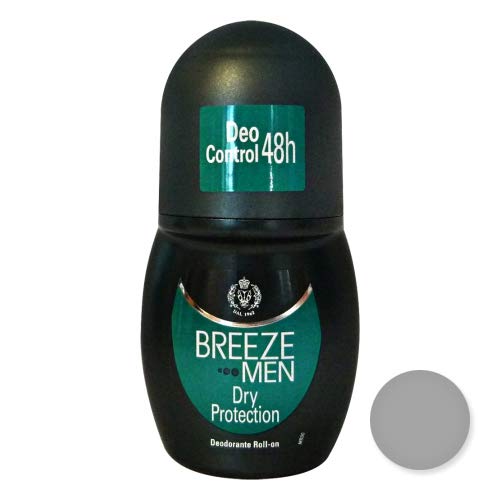 BREEZE Set 6 Deodorante Roll-On Men Dry Protezione 50 Ml. Cura Del Corpo