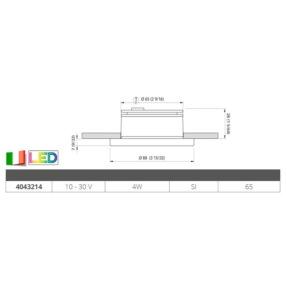QUICK Downlight Chiara 4 W.
