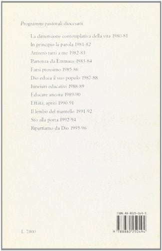 Ripartiamo da Dio. Lettera pastorale per l'anno '95-'96