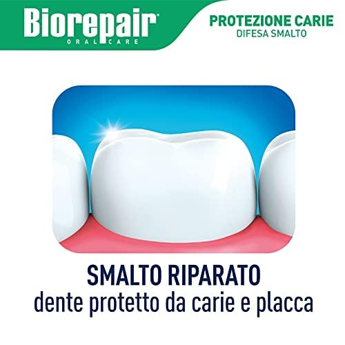 Biorepair, Dentifricio Total Protective Repair, Ripara lo Smalto, Anticarie, Antiplacca, Alito Fresco, Senza Fluoro