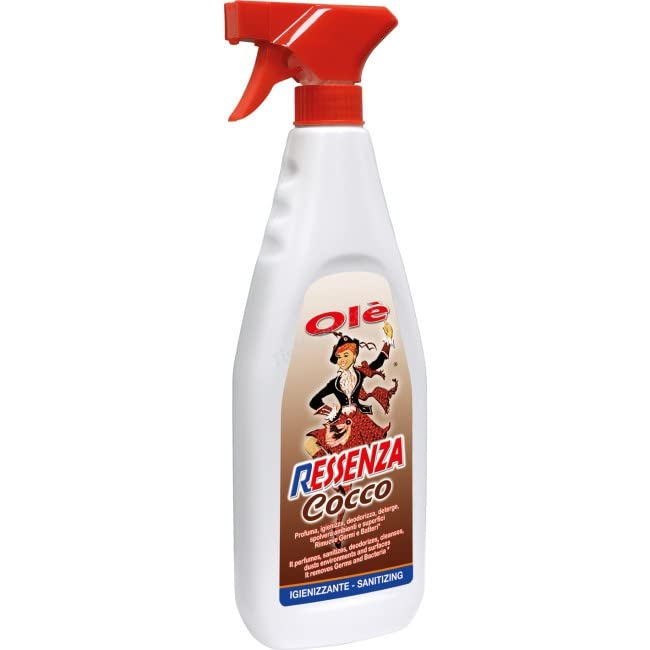 OLE' ESSENZA RESSENZA ml.750 12 PEZZI igienizzante profumata detergente spray (COCCO)