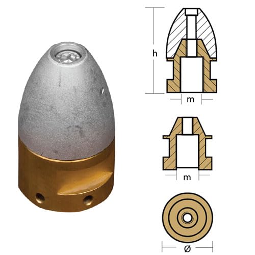 OGIVA COMPLETA DI OTTONE 16X1,50