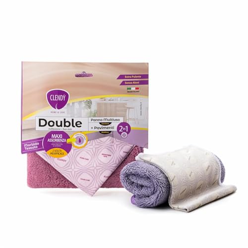 Clendy double microfibra pz.2