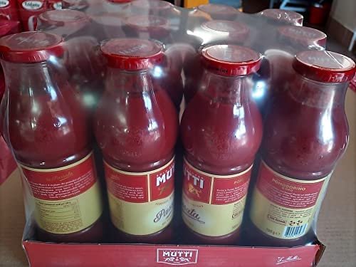 Passata di pomodoro in vetro Mutti cartone da 700gr x 12 pz