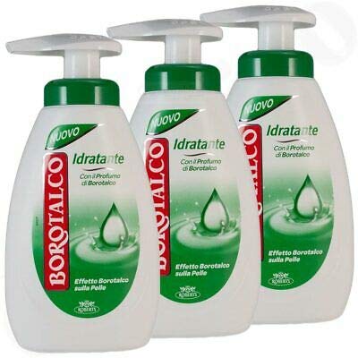 Roberts Borotalco - Sapone liquido idratante, 250 ml, 3 pezzi