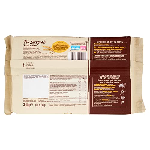 Galbusera Più Integrali Cracker Segale, 380g