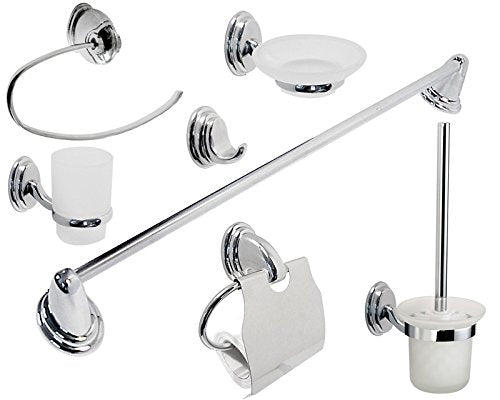 Idroblok Idroblock 03041201 Delta Set Accessori, 8 Pezzi, Cromato