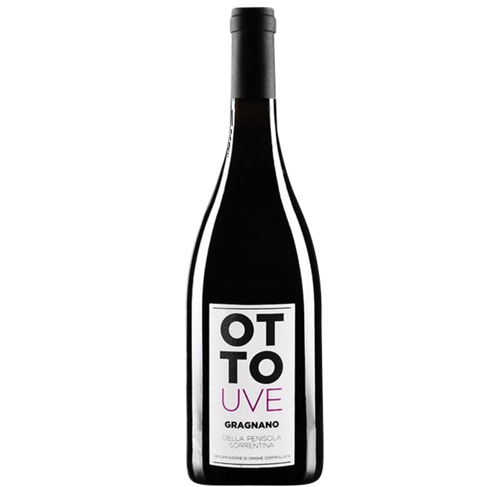 Ottouve Gragnano Penisola Sorrentina Doc | Martusciello | Vino Rosso Frizzante | 6 Bottiglie 75 Cl | Campania | Idea Regalo