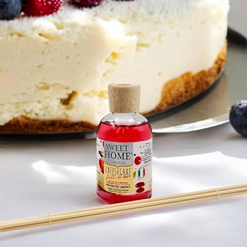 Suarez Sweet Home Collection Profumatore Ambiente Bastancini Olio Essenziale Profumato Diffusore Casa Cioccolato, Cheesecake, Crème Caramel, Cookies, Cotton Candy 100 Ml