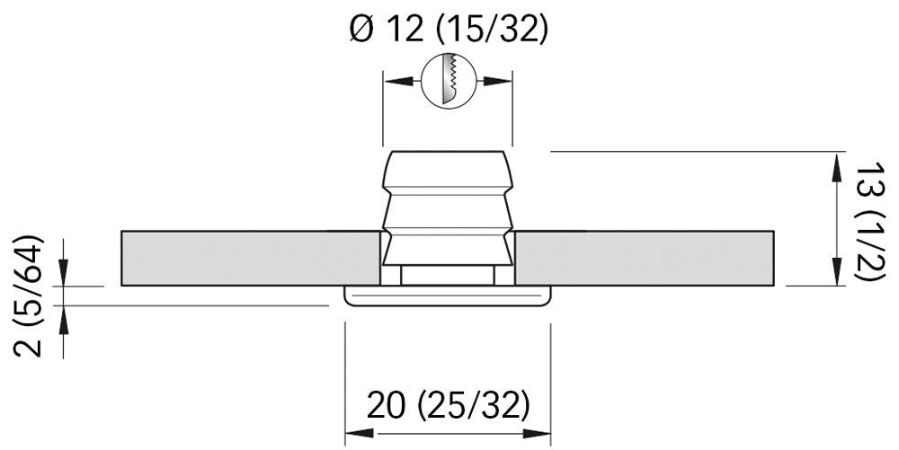 QUICK LUZ TINA CO20 LED CÁLIDA 1030V INOX LU