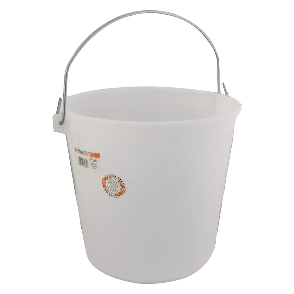 Secchio Portafiltro In Plastica, Con Base Rinforzata In Legno. Campana In Ottone.