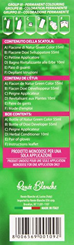 Renée Blanche - Natur Color Colorazione Permanente Mogano, con Estratti a Base di Erbe e Proteine della Seta
