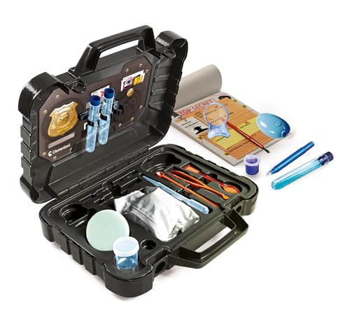 Clementoni Scienza e Gioco Lab - Valigetta del Detective, Kit da Investigatore per Bambini 8+ Anni, Gioco Scientifico con Torcia UV, Lente di Ingrandimento e Altri Strumenti, Made in Italy, 19386