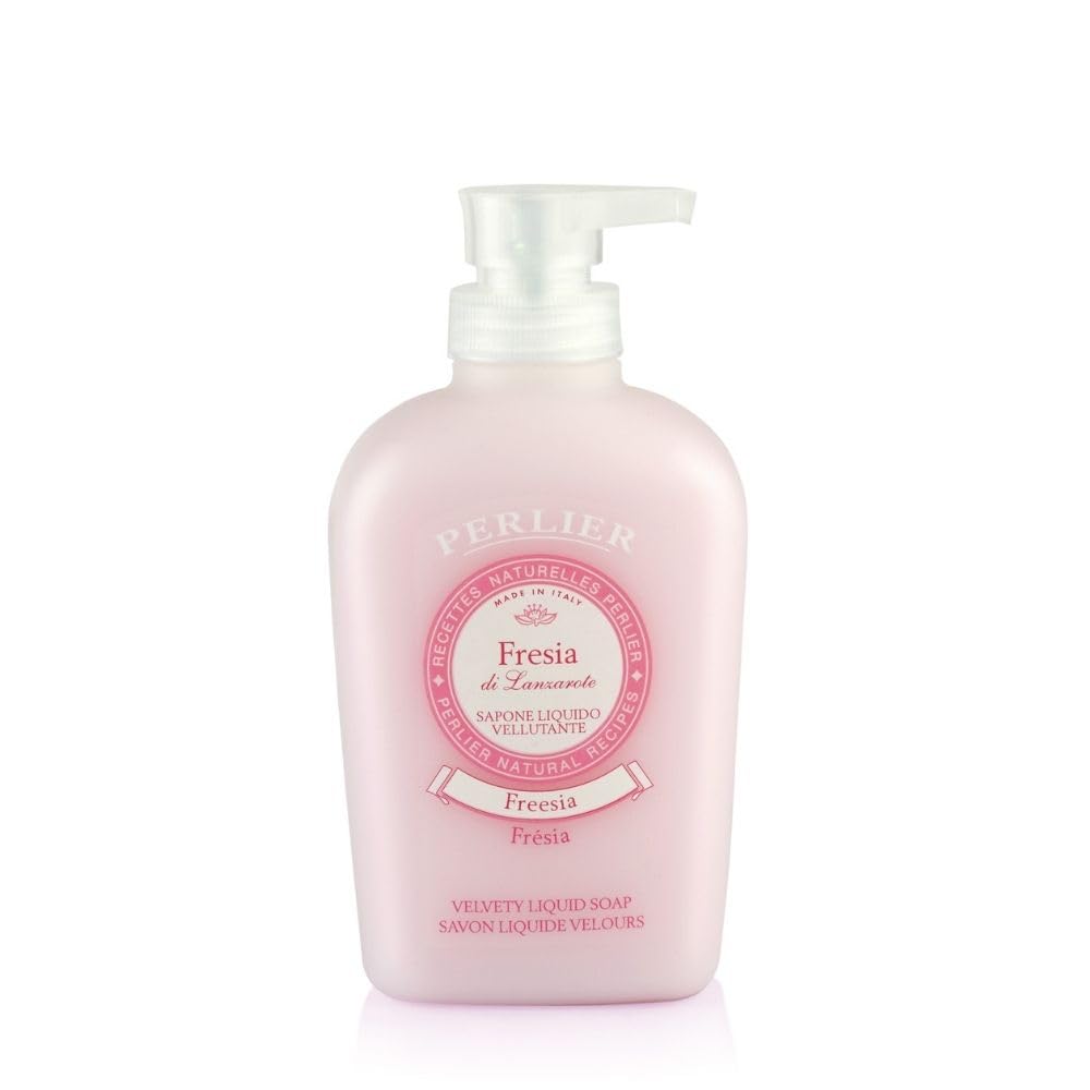 Perlier Sapone Liquido Vellutante Fresia di Lanzarote, 300 ml