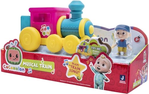 CoComelon CMW0080 - Trenino musicale e personaggio esclusivo JJ, versione ufficiale inglese, giocattolo a partire dai 3 anni