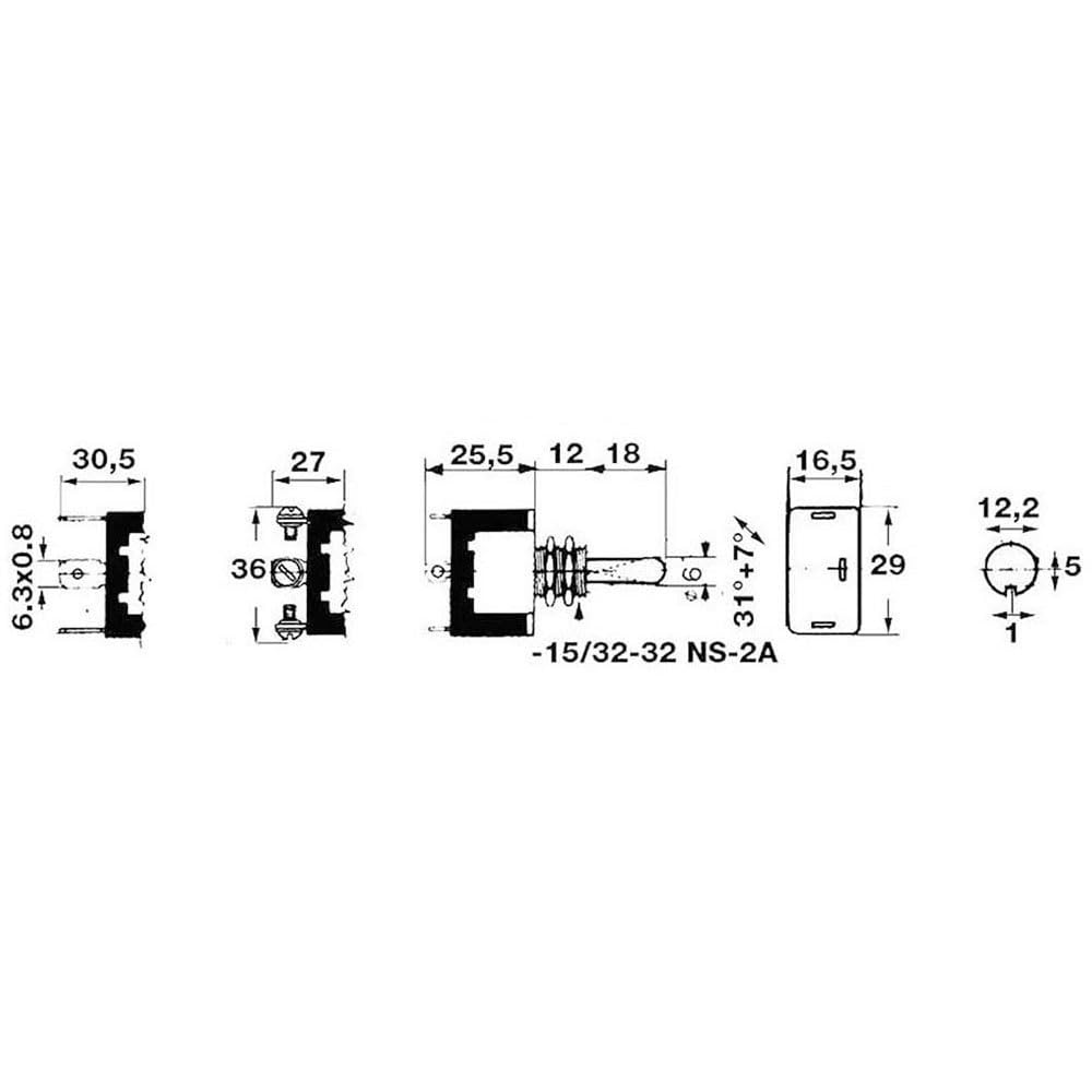 Carling Technologies Interruttore 2 scatti