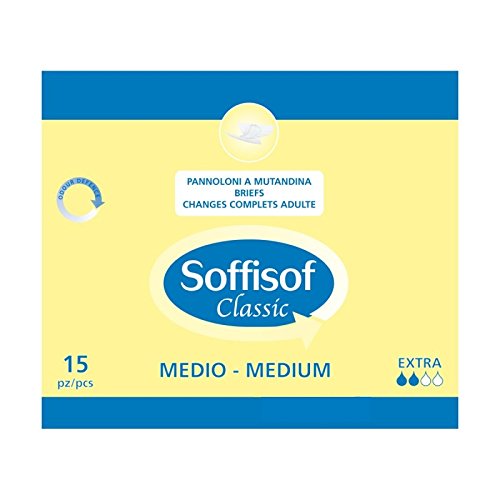 SOFFISOF PANNOLONI MUTANDINA ADULTI MISURA MEDIA 15 PZ