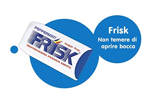 Frisk Peppermint Caramelle alla Menta, Mentine Senza Zucchero per Freschezza a Lungo - 12 astucci