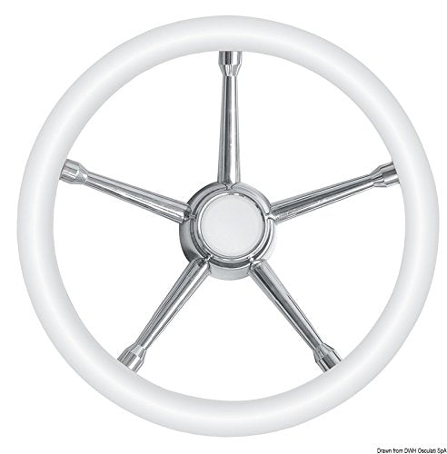 OSCULATI Volante A Inox/Bianco 350 mm