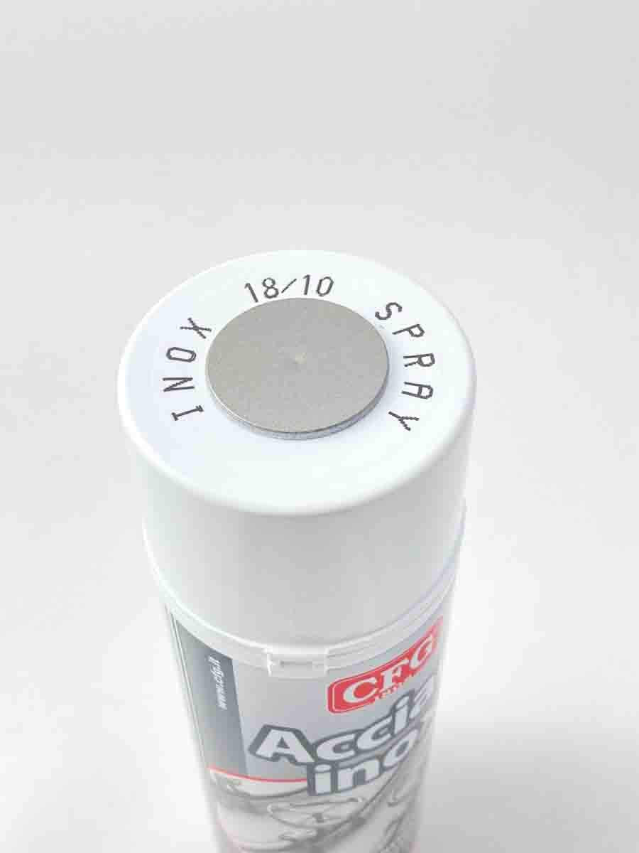 CFG - SPRAY 400ML ACCIAIO INOX 18/10 RIVESTIMENTO ANTICORROSIVO PER ACCIAIO FERRO GHISA ZINCO ALLUMINIO