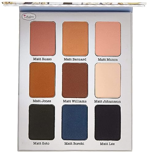 theBalm Meet Matte Ador Matte Palette di ombretti, confezione da 1 (1 x 21,6 g)