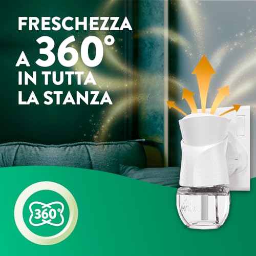Airwick Ricariche per Diffusore Elettrico di Oli Essenziali, Confezione da 6 ricariche di Profumatore per Ambienti alla Fragranza di Soffice Cotone, Profumatore per Ambienti Elettrico
