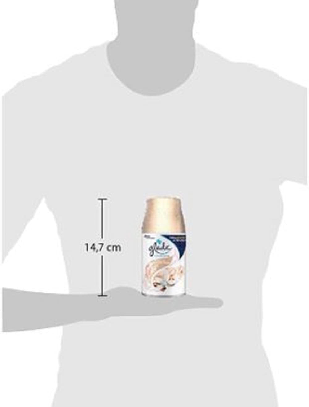 Glade Automatic Spray Ricarica, Profumatore per Ambienti, Fragranza Romantic Vanilla Blossom, Formato Scorta da 4 Ricariche da 269 ml