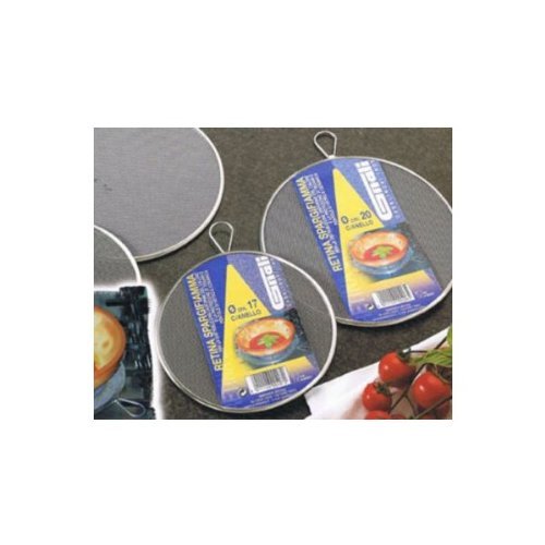 GNALI - RETINA SPARGIFIAMMA CON ANELLO - DIAMETRO 20 cm - PER LA DISTRIBUZIONE UNIFORME DEL CALORE E LA PROTEZIONE DEI TEGAMI E PENTOLE DI VETROCERAMICA