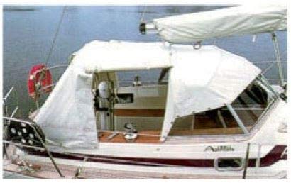 TESSUTO Poliestere Bianco Perlato per Teli E CAPOTTINE