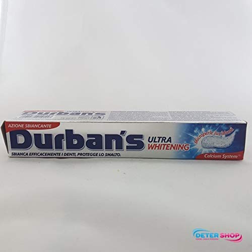 Durban´s Dentifricio Sbiancante Ultra Whitening con Calcium System, 75ml