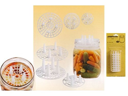 Pressino Salvagusto In Plastica Per Uso Alimentare. Indicato Per Salvaguardare L'Aroma Ed Il Gusto Di Conserve In Olio, Aceto O Salamoia Quali Funghi, Melanzane, Peperoni, Zucchine, Olive, Verdure In Genere.