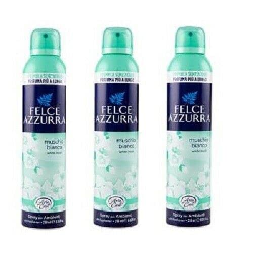 Felce Azzurra Aria Casa - 3 deodoranti per ambienti Talk & muschio bianco, 250 ml