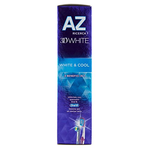Az Ricerca - Dentifricio, Denti Più Bianchi Davanti, Dietro E Negli Spazi Visibili Tra I Denti - 75 ml