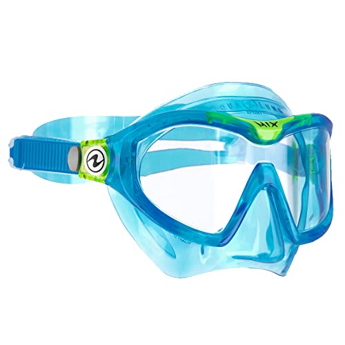 AQUALUNG Combo Mix | Maschera + Snorkel per immersioni, escursioni acquatiche, snorkeling per bambini dai 4 anni in su con protezione UV e guarnizione in silicone, lenti antiappannamento e antigoccia