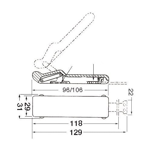 OSCULATI Chiusura gavone Gomma 96x29mm