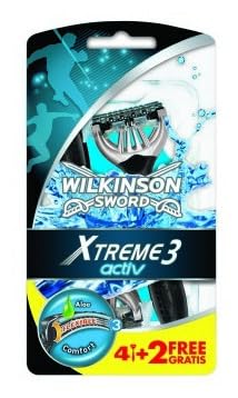 10 x WILKINSON Rasoio Usa&Getta Xtreme 3 Activ 6 Pezzi
