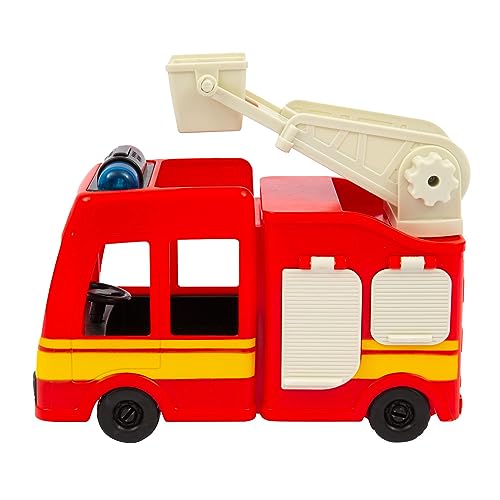 Giochi Preziosi Bing Camion Pompieri Giocattolo, con Luci Lampeggianti e Suoni, Scala Estensibile e Porte Apribili, Giochi Bambini 18 Mesi +, Comprende Personaggio Bing Articolato
