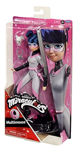 Miraculous 50022 - Bambola Multimouse con coccinella e gatto nero