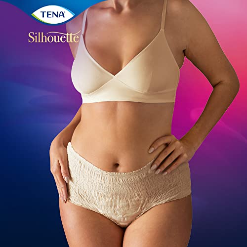 Tena Silhouette, Creme, Vita Alta, Taglia M, Assorbenza Plus, 9 Mutandine