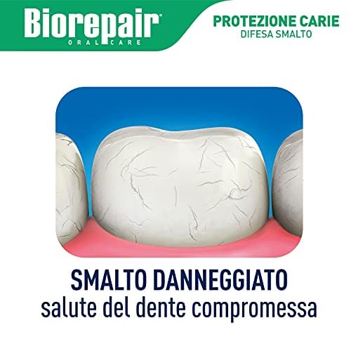 Biorepair, Dentifricio Total Protective Repair, Ripara lo Smalto, Anticarie, Antiplacca, Alito Fresco, Senza Fluoro