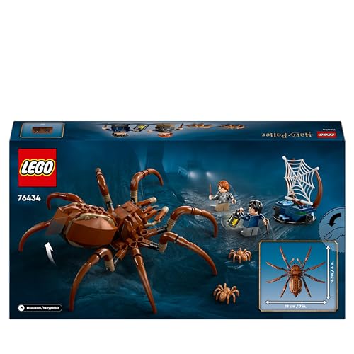 LEGO Harry Potter Aragog nella Foresta Proibita, Grande Ragno Giocattolo da Costruire con Parti Snodabili, Giochi di Magia per Bambini e Bambine da 7 Anni in su con 2 Minifigure e Accessori 76434